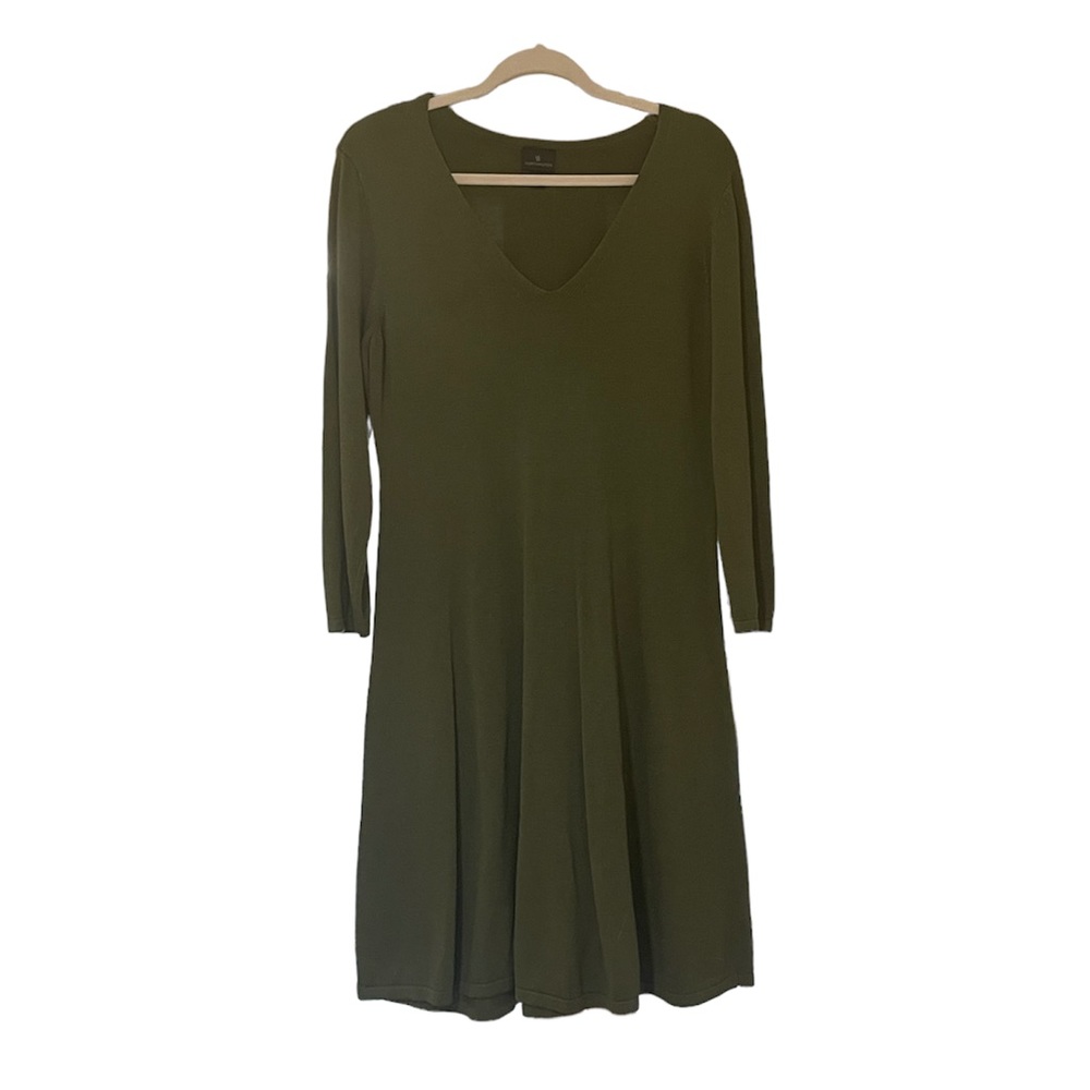 Worthington | Green 3/4 Sleeve Sweater Dress | M